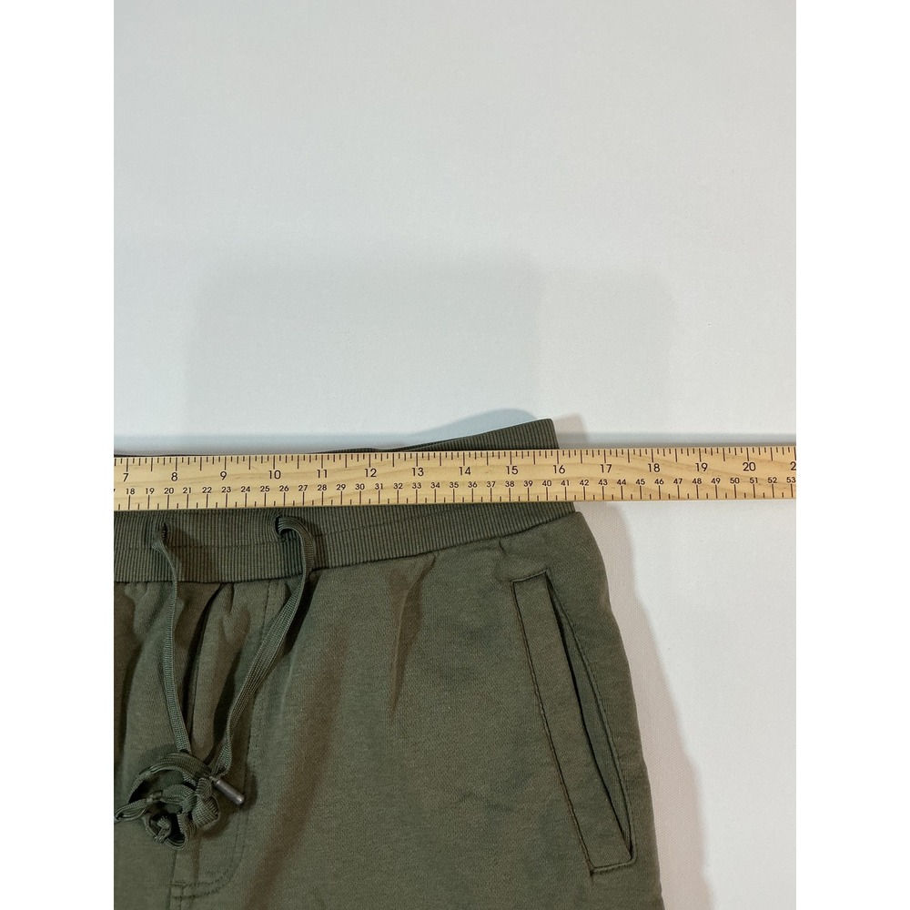True Religion Men's Script Logo Jogger Sweatpants Green Olive Size L Flaw - Picture 8 of 11